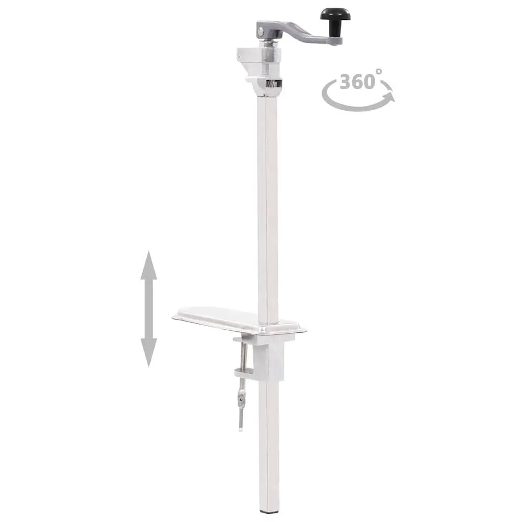 Can Opener Kitchen Tool 70 cm Silver Aluminum Stainless Steel Mounted Tabletop