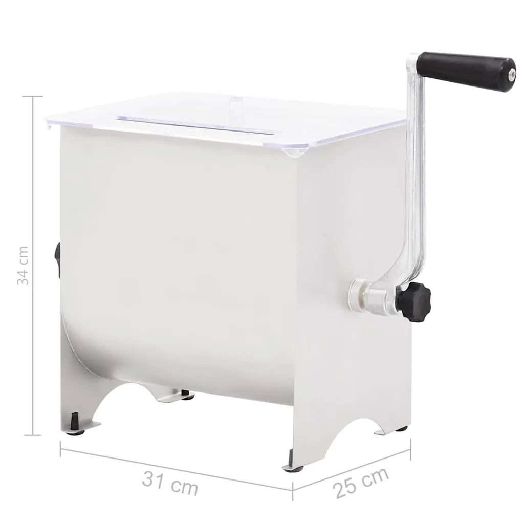 Manual Meat Mixer Food Blender 5 kg Silver Stainless Steel