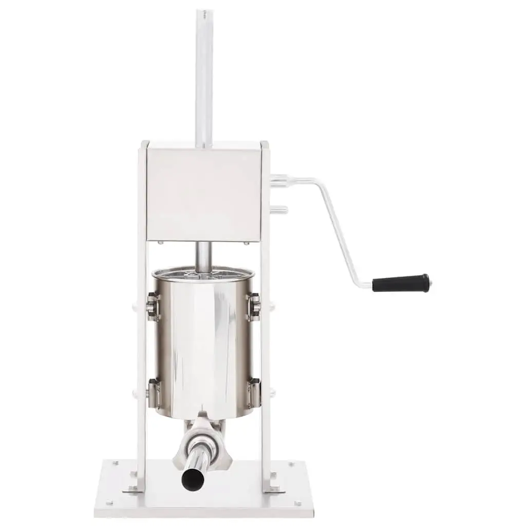 Manual Sausage Stuffer 3L Hopper Hand Crank Meat Filler Kitchen Tool 3 Tubes