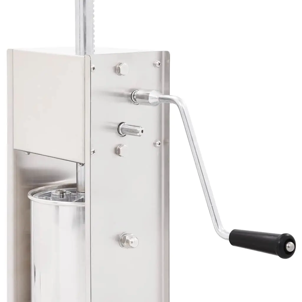 Manual Sausage Stuffer 3L Hopper Hand Crank Meat Filler Kitchen Tool 3 Tubes