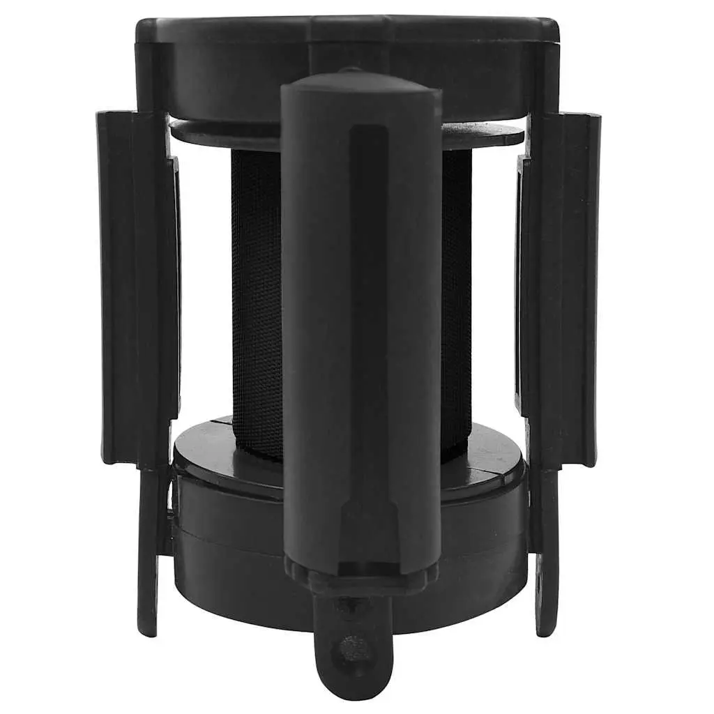 Retractable Belt Barrier Crowd Control 200cm Black