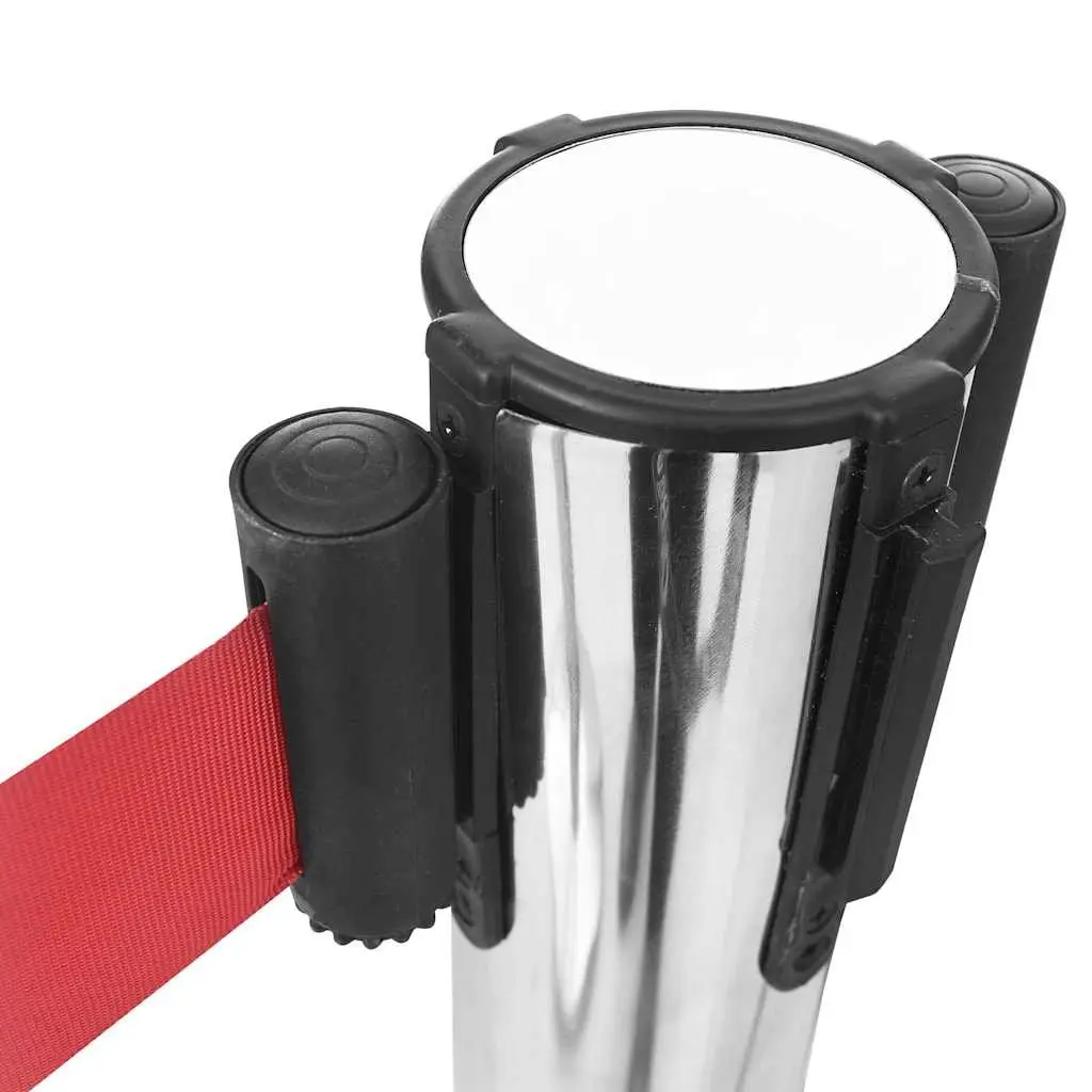 Retractable Belt Barrier Queue Control 200cm Red