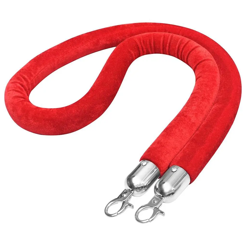 Red Velvet Stanchion Rope for Crowd Control