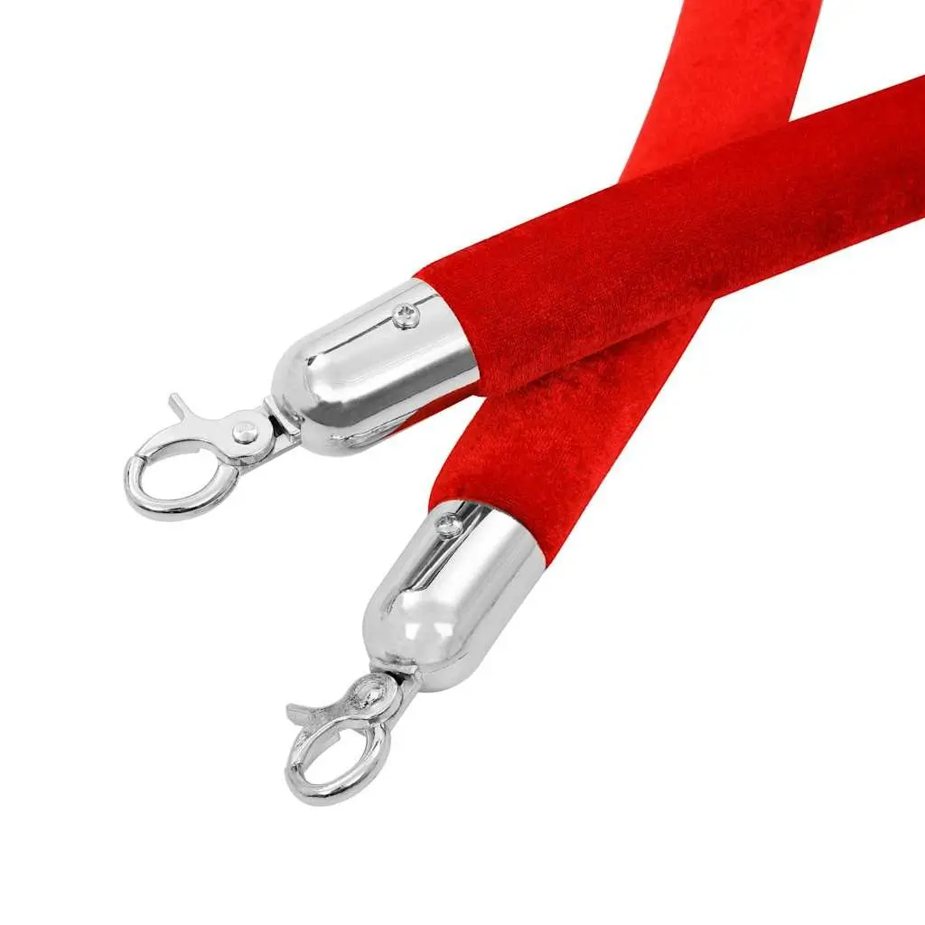 Red Velvet Stanchion Rope for Crowd Control