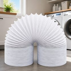 Exhaust Duct PVC 6 m 12.5 cm Flexible Spiral Ventilation Hose Air Dryer Bathroom