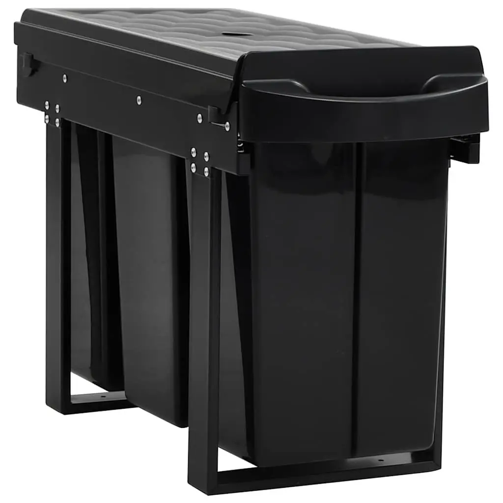 Kitchen Pull-out Waste Bin Soft-Close 36L Cupboard Rubbish Organiser Recycling