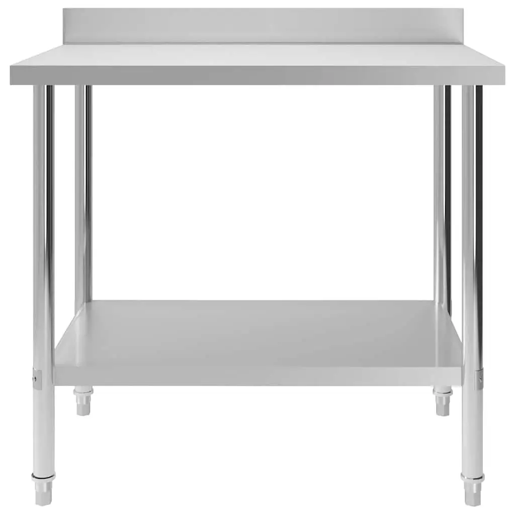 Commercial Kitchen Work Table Food Prep Stainless Steel 100x60x93cm