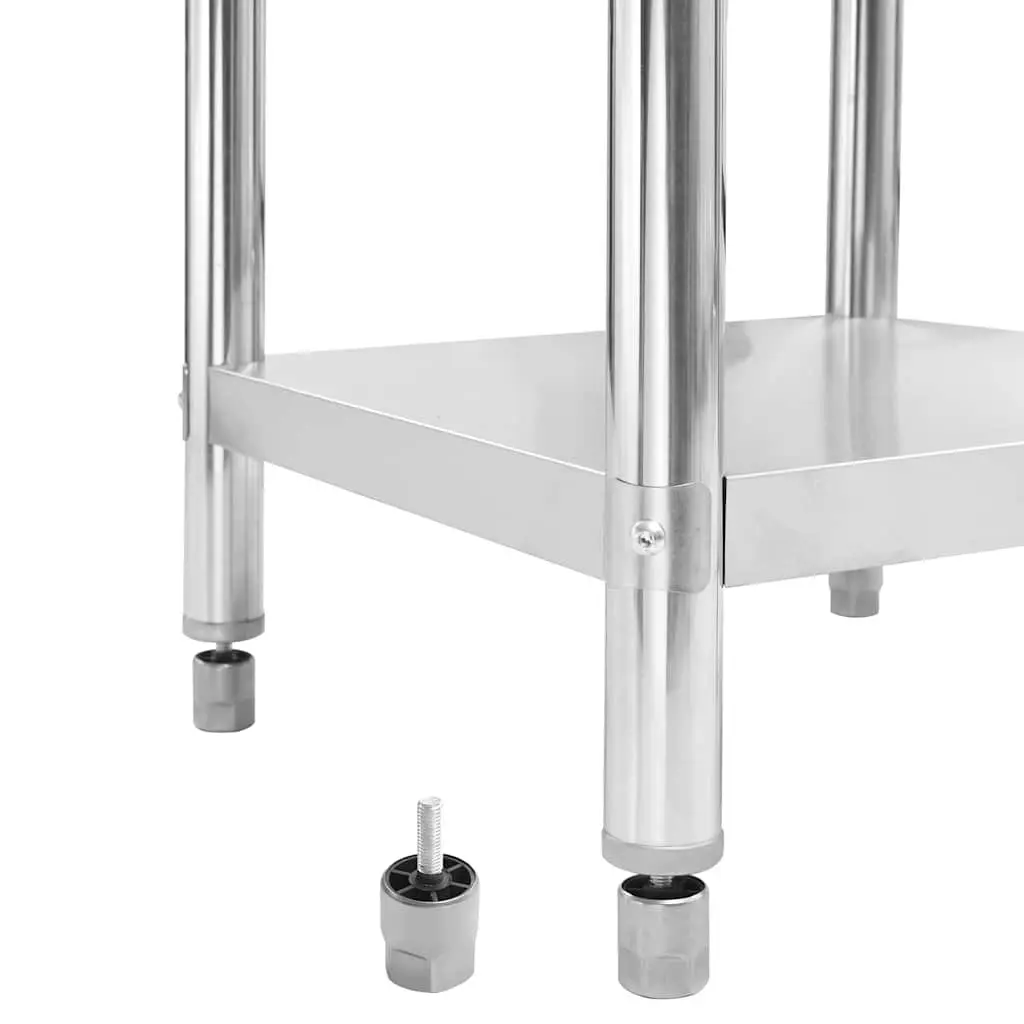 Stainless Steel Kitchen Work Table 120x60x93cm Commercial Food Prep Station
