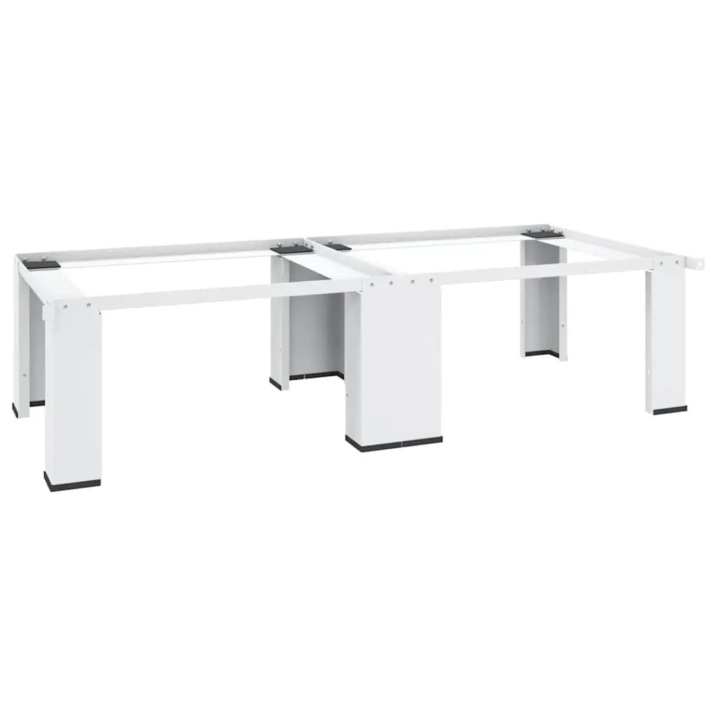Washing Machine Pedestal Dryer Stand Riser 2 Piece White