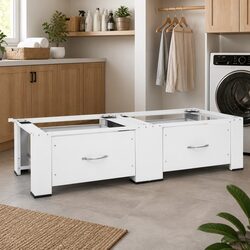 Reliable Washer Dryer Pedestal Stand with Storage Drawers