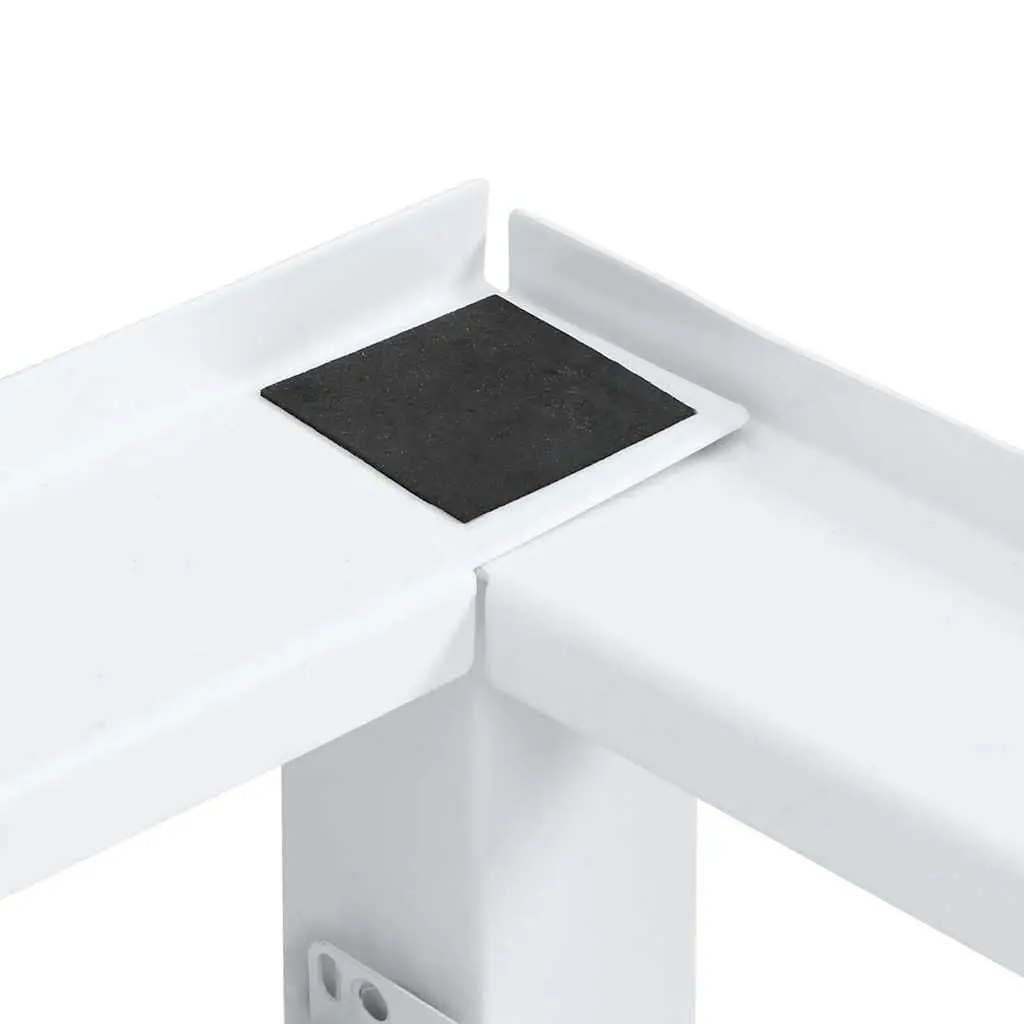 Riser Stand for Washing Machine and Dryer with Pull-out Shelves Adjustable Height Steel Construction Non-slip Pads