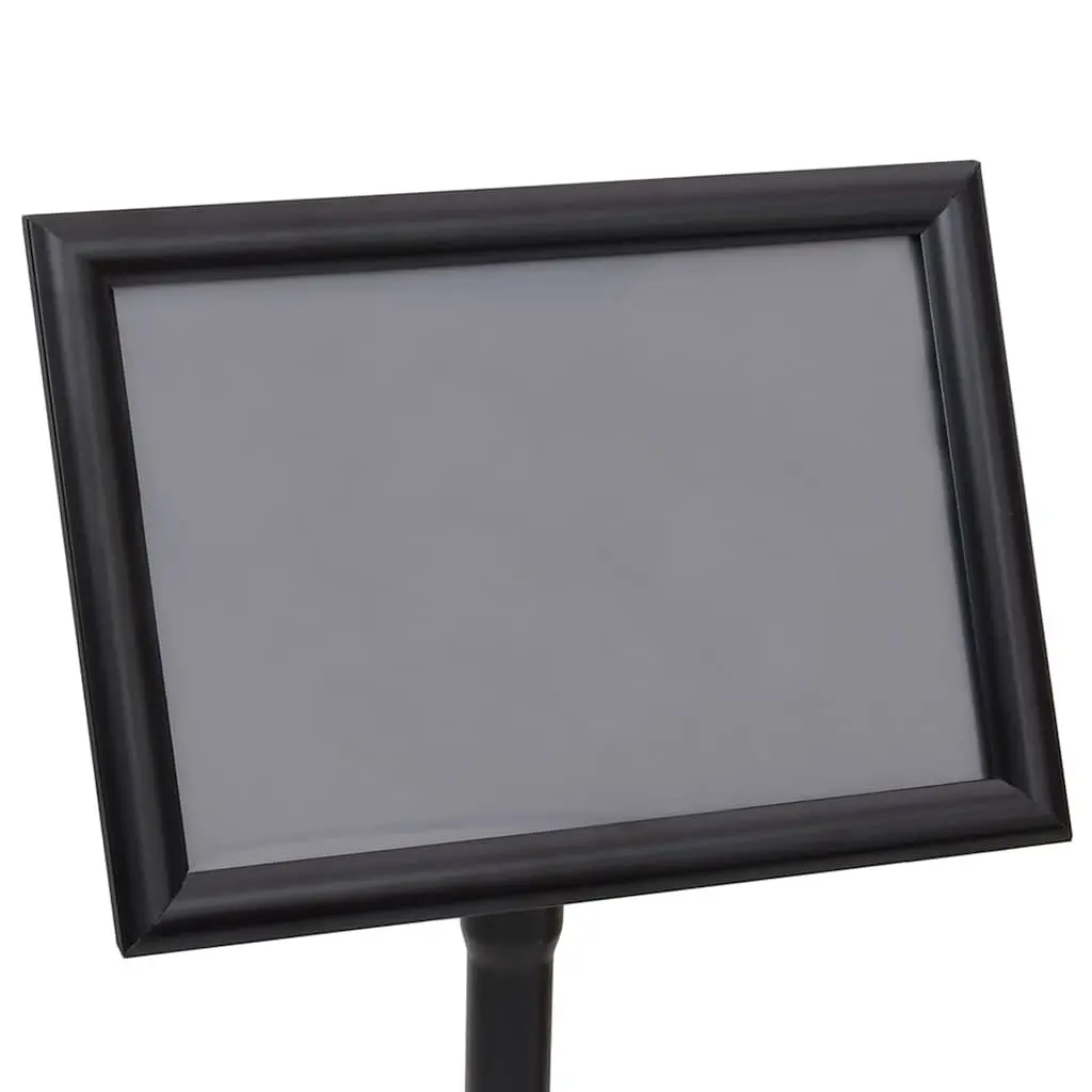Floor Pedestal Poster Stand Adjustable A3 Size Black Aluminium Alloy Frame