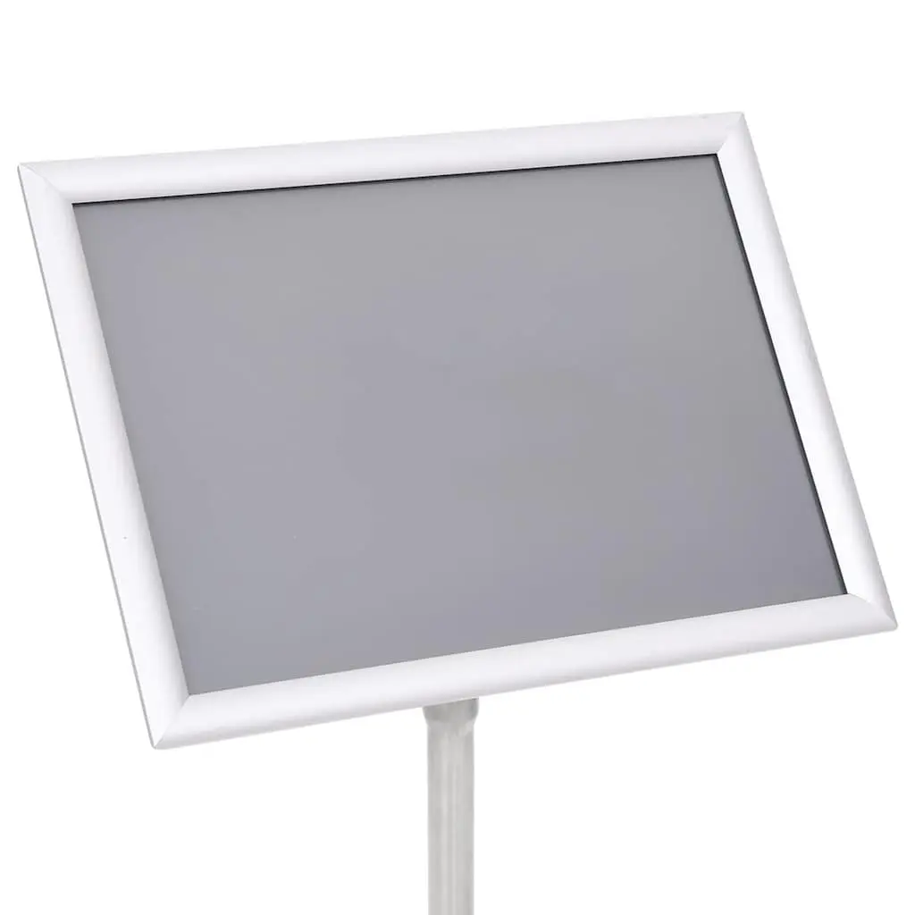 A3 Poster Stand Adjustable Silver Aluminium Display Floor Stand