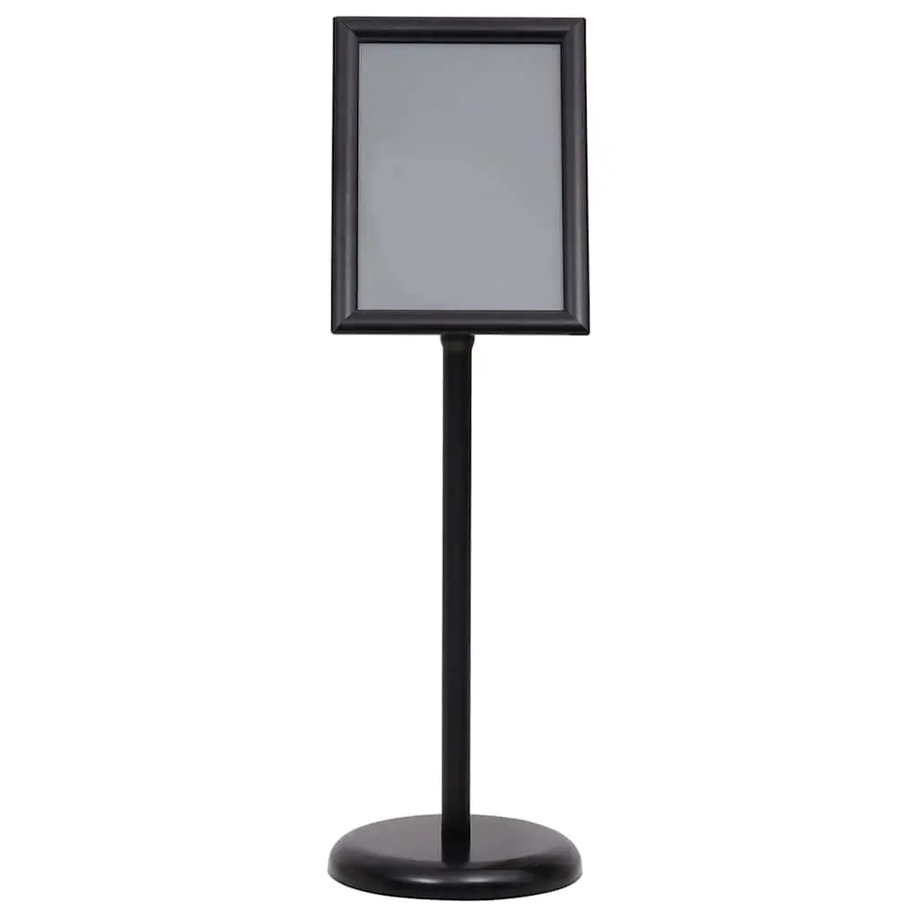 A4 Pedestal Poster Stand Display Black Aluminium Alloy