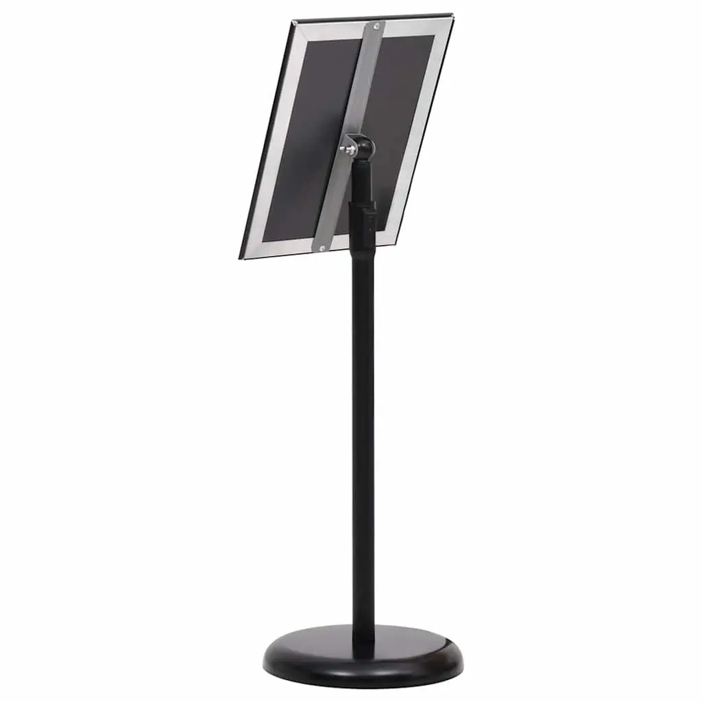 A4 Pedestal Poster Stand Display Black Aluminium Alloy