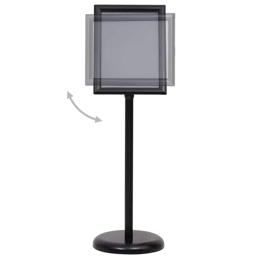 A4 Pedestal Poster Stand Display Black Aluminium Alloy