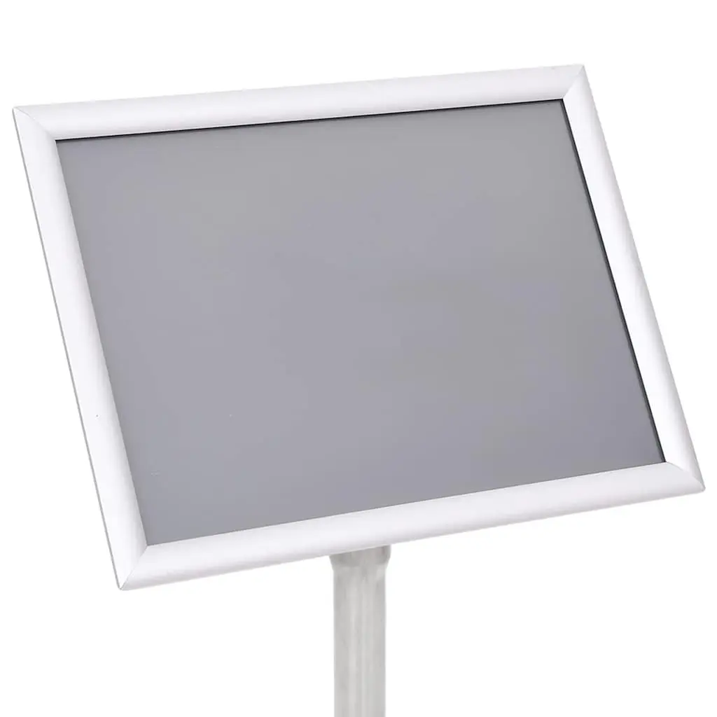 A4 Poster Stand Floor Display Stand Adjustable Silver Lightweight Portable