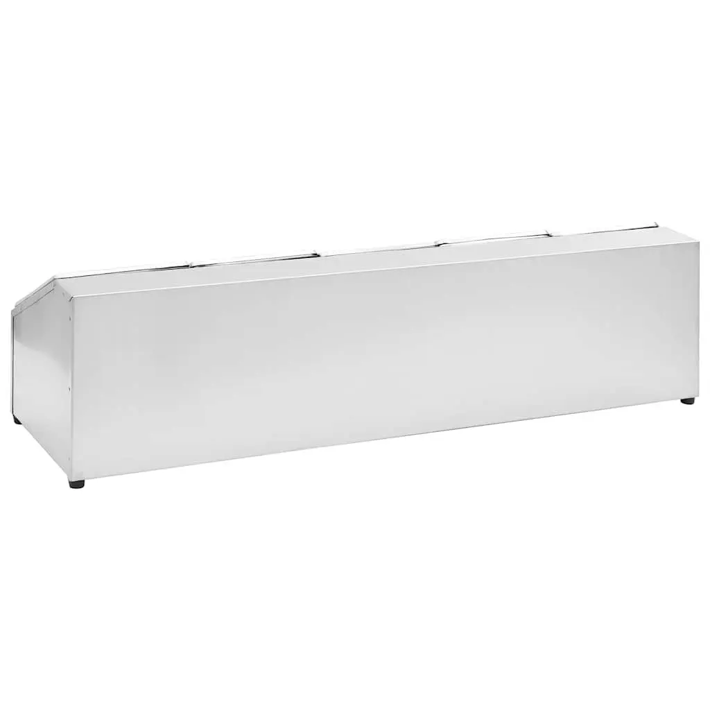 Gastronorm Container Holder Stainless Steel Salad Bar 5 GN 1/6 Pans Silver