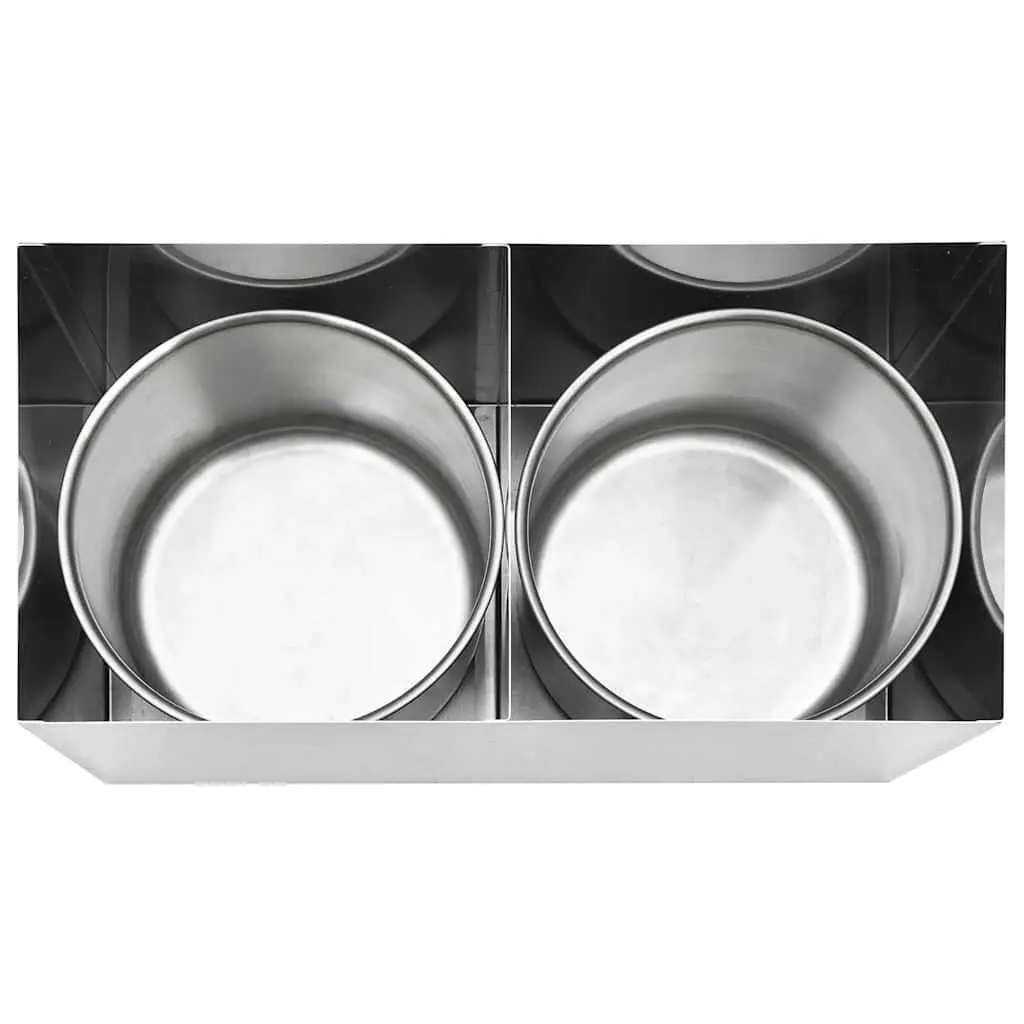 Sauce Dispenser Pump Stainless Steel 2 x 3.5L Silver