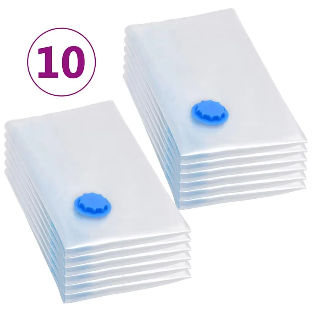 Vacuum Storage Bags 80x60 cm Transparent Reusable for Clothing Organiser Travel Home