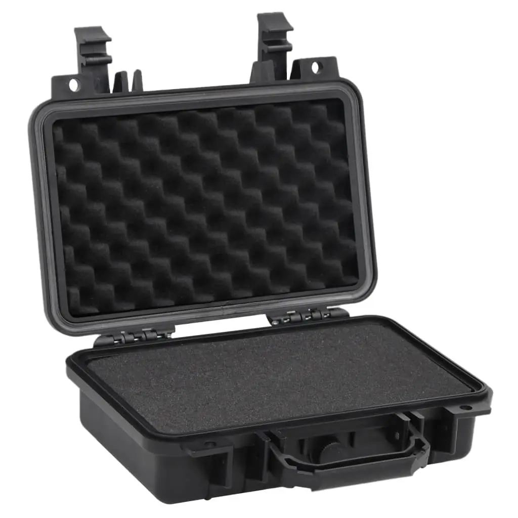 Hard Shell Flight Case Black Camera Equipment Storage 30 x 22 x 10 cm