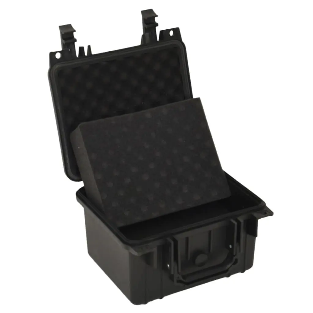 Portable Flight Case Camera Equipment Storage Hard Case 27 x 25 x 18 cm Black