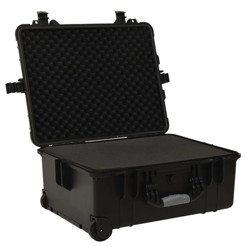 Wheeled Flight Case Black 58x45x27 cm Hard Case Protective Transport Luggage