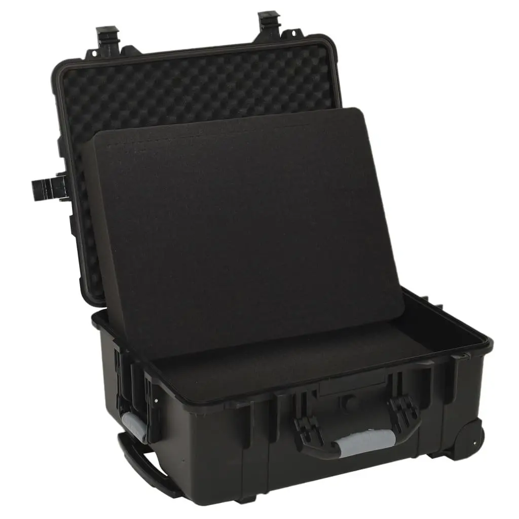 Wheeled Flight Case Black 58x45x27 cm Hard Case Protective Transport Luggage