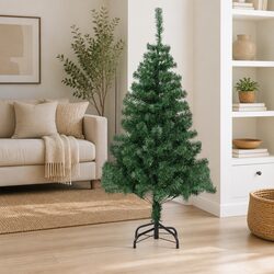 Artificial Christmas Tree 150cm 380 Branches Green with Plastic Stand Holiday