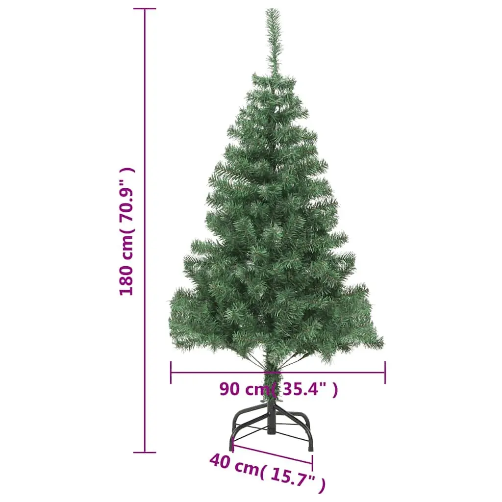 Artificial Christmas Tree Indoor Decoration 180cm Green
