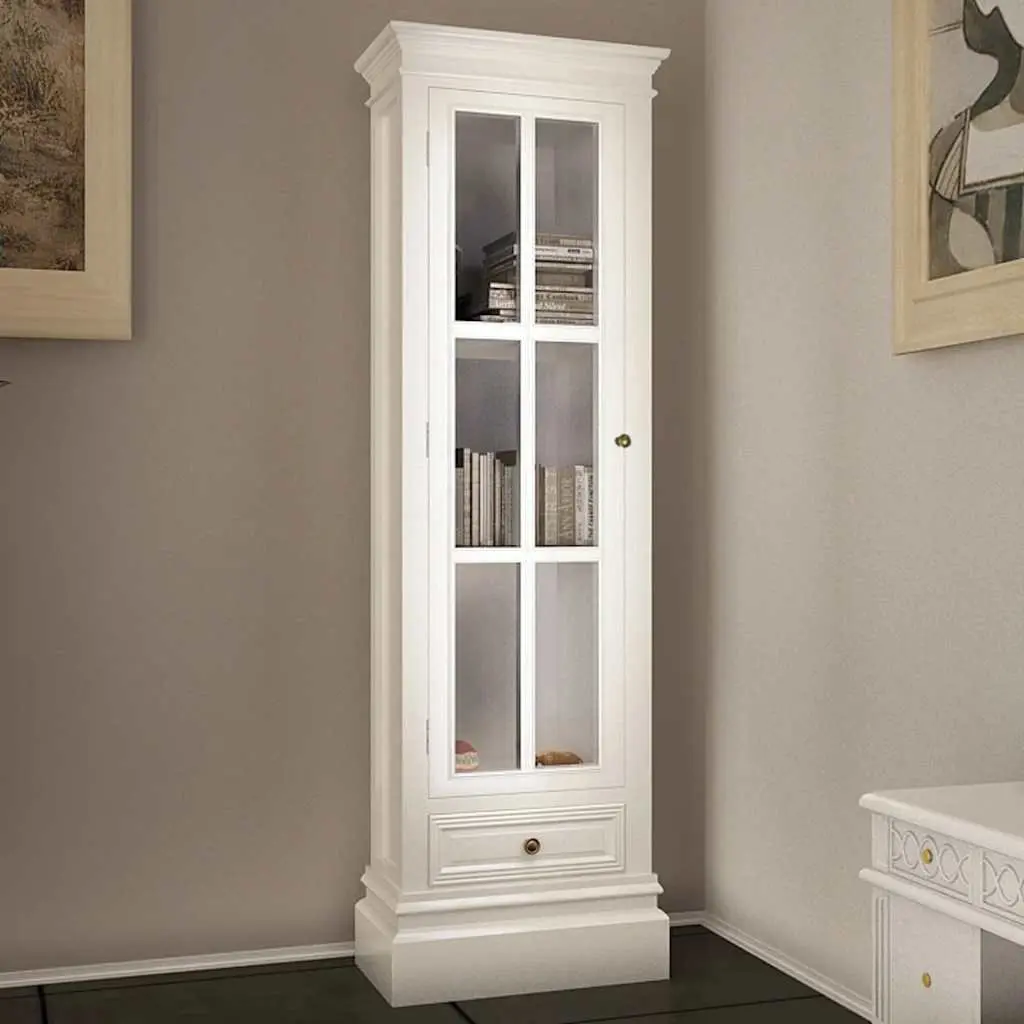 Wooden Bookcase Cabinet Storage Organiser 3 Shelves White