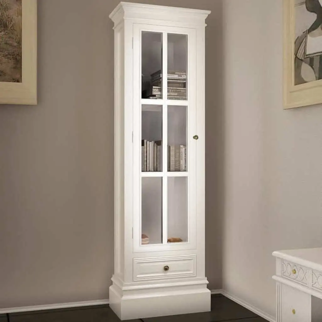 Wooden Bookcase Cabinet Storage Organiser 3 Shelves White