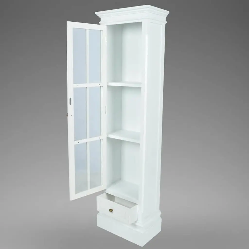 Wooden Bookcase Cabinet Storage Organiser 3 Shelves White