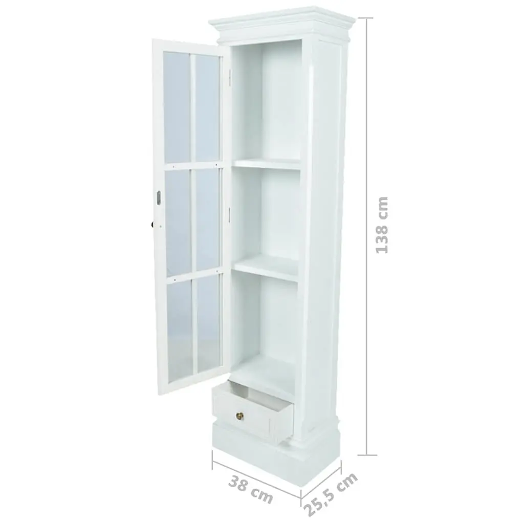 Wooden Bookcase Cabinet Storage Organiser 3 Shelves White