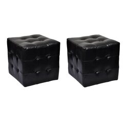 Reliable Black Cube Stools - Ideal for Any Setting