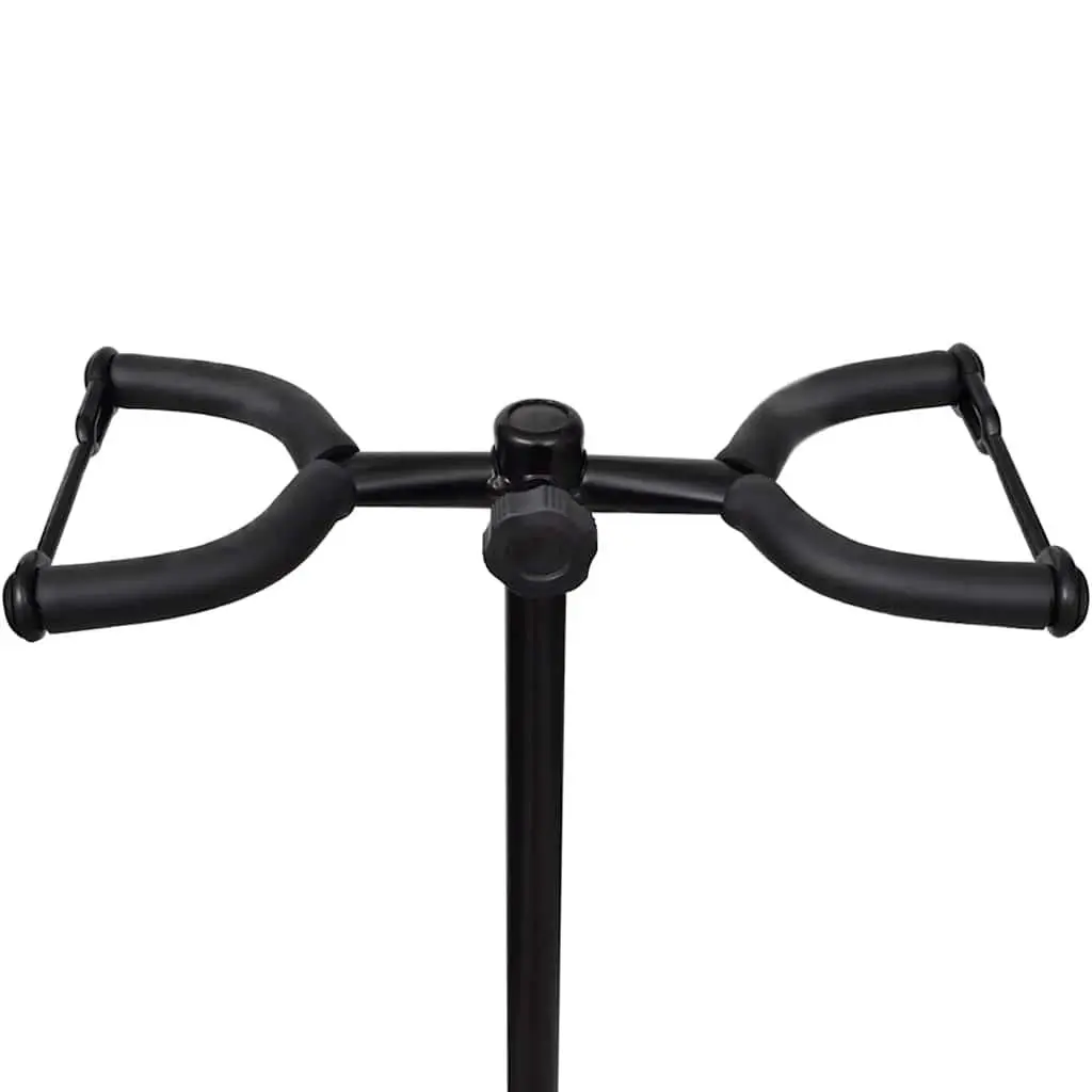 Adjustable Double Guitar Stand Portable Foldable Heavy Duty Two Guitar Holder