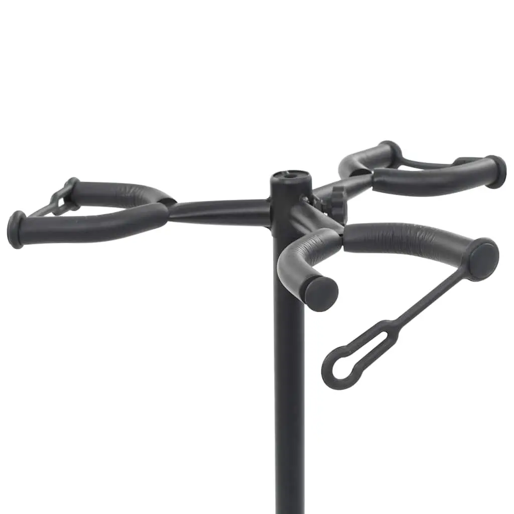 Tripod Guitar Stand Adjustable Height Black Steel Foam Neck Support Stable Display