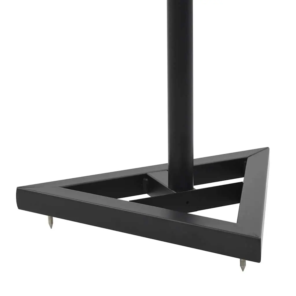 Speaker Stands Studio Monitor Adjustable Height 2pcs Black Steel Triangular Base