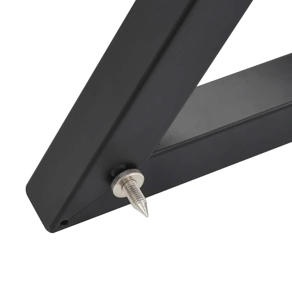 Speaker Stands Studio Monitor Adjustable Height 2pcs Black Steel Triangular Base