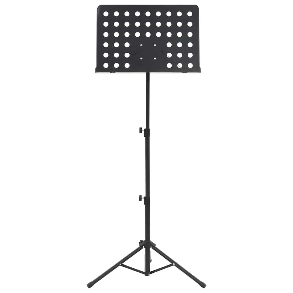 Music Book Stand Height Adjustable Tripod Legs Steel Black Orchestra Practice