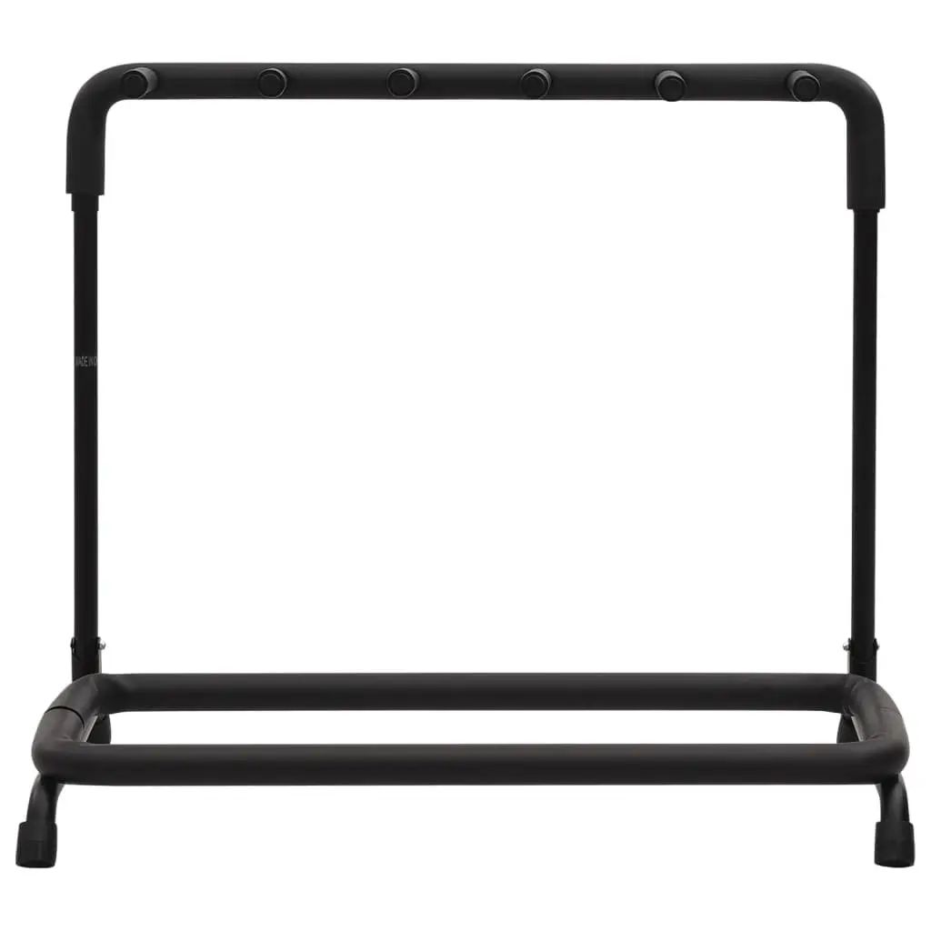 Guitar Stand 5 Section Folding Steel Frame Storage Holder Black