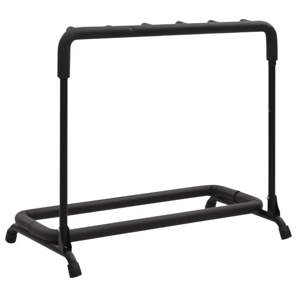 Guitar Stand 5 Section Folding Steel Frame Storage Holder Black