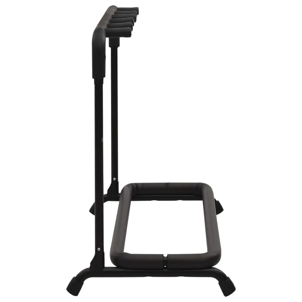 Guitar Stand 5 Section Folding Steel Frame Storage Holder Black