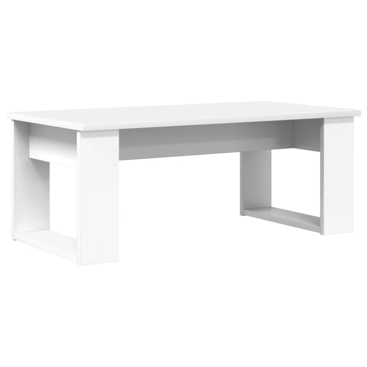 Coffee Table Set 2 Pieces White Modern Lounge Living Room