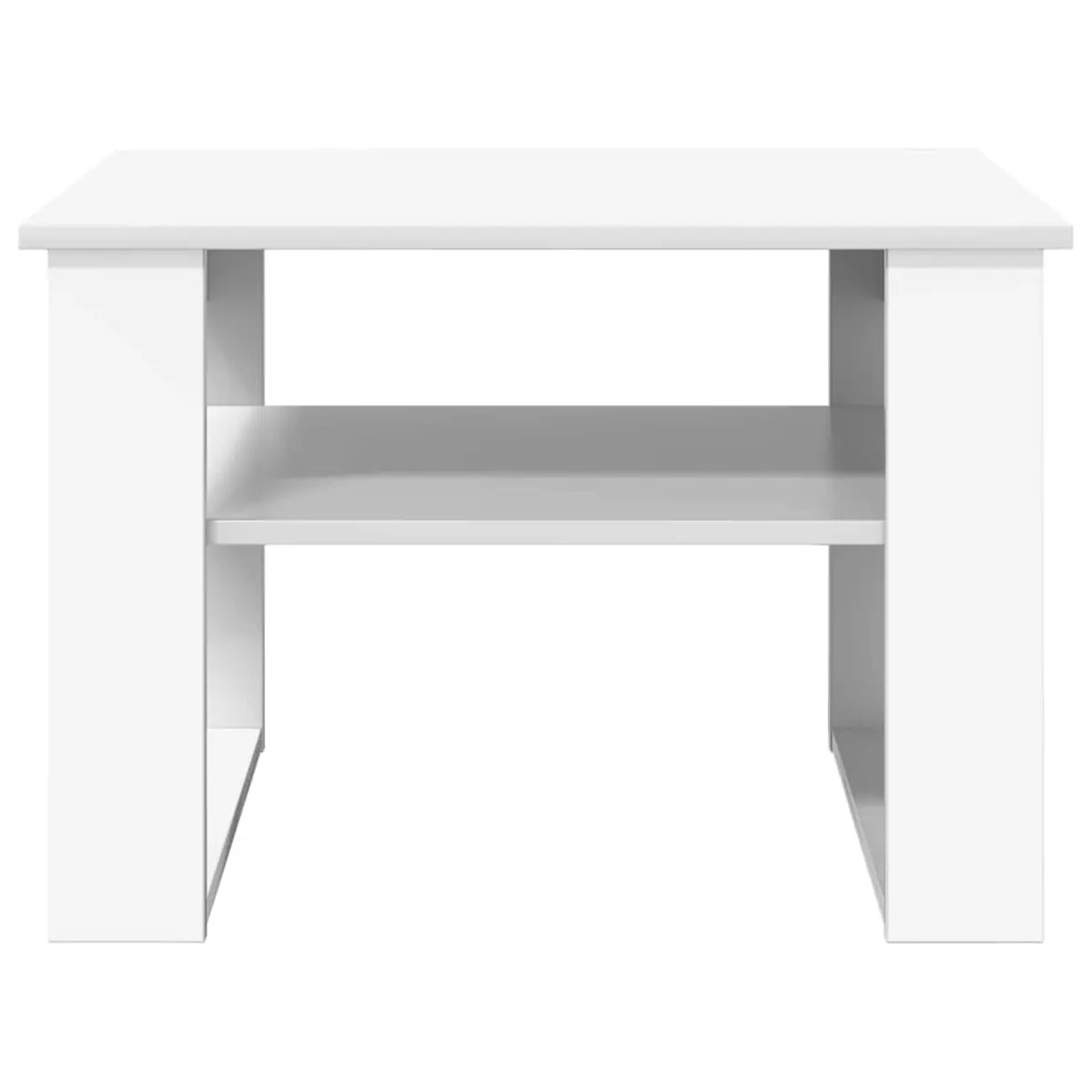 Coffee Table with Storage White Rectangular Modern Living Room Accent Furniture