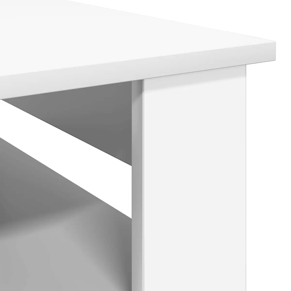 Coffee Table Modern Living Room Furniture 96x54x44cm White