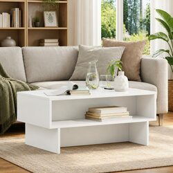 Durable and Functional White Coffee Table for Home