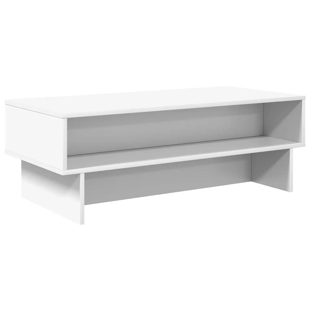 White Coffee Table with Storage Solutions