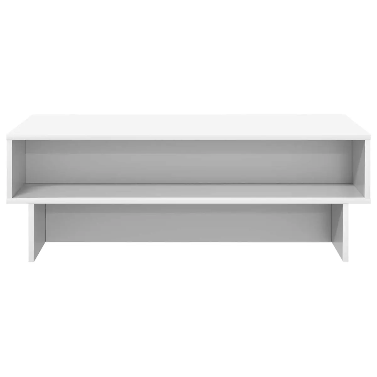 White Coffee Table with Storage Solutions