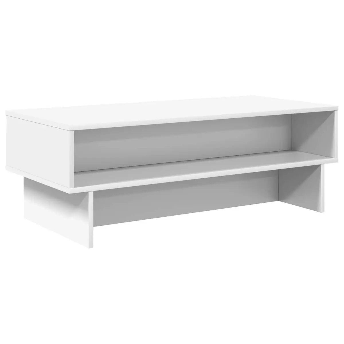 White Coffee Table with Storage Solutions